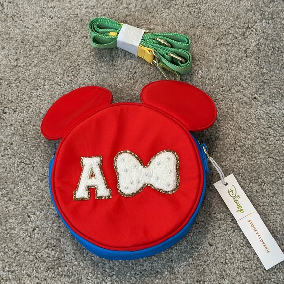 Stoney Clover Red and Blue Mouse Ear Crossbody Bag